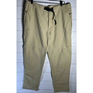 The North Face Pants Mens 38x32 Beige Tan Trail Convertible Belted Hiking A4WAL